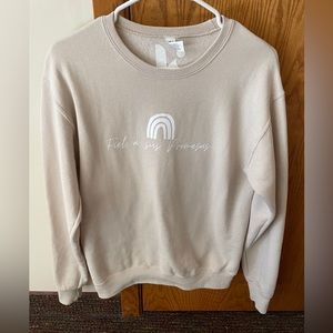 Beige Christian Crewneck